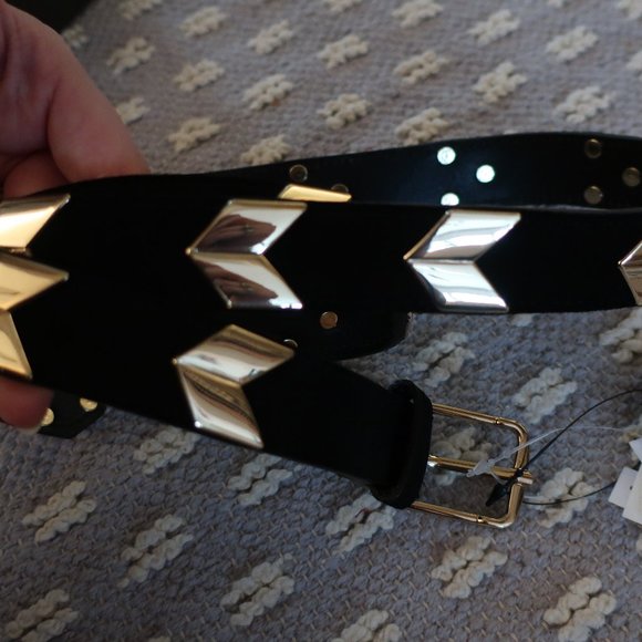 NWT Metal Arrow Suede Belt - Picture 6 of 7